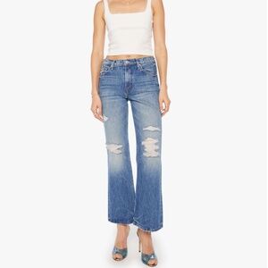 Mother Superior The Bookie Flood DILLIGAF Denim Size 28 Distressed Bootcut Mid